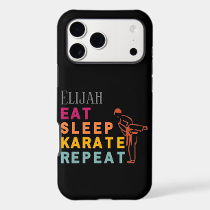 Martial Art Black Karate Silhouette Modern Trendy