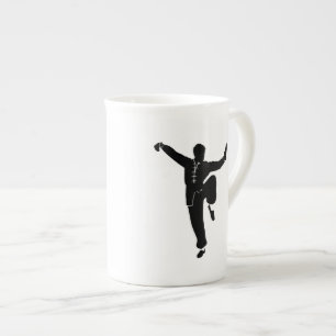 Martial Artists - Choose background colour Bone China Mug