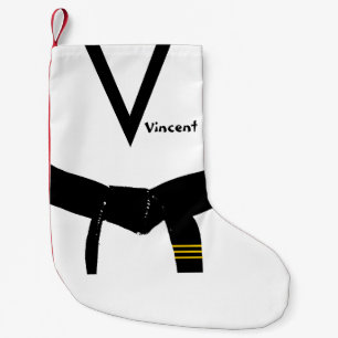 Martial Arts 3rd Degree Black Belt Small Christmas Stocking