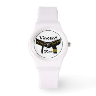 Martial Arts 3rd Degree Black Belt Watch