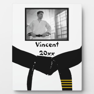 Martial Arts 4th Degree Black Belt Photo Keepsake Plaque