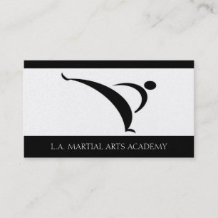 Martial Arts Academy Karate Taekwondo Kung Fu Business Card