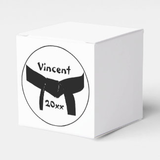 Martial Arts Basic Black Belt Favour Box