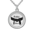 Martial Arts Basic Black Belt Necklace
