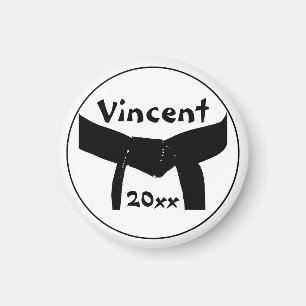 Martial Arts Black Belt Basic Magnet