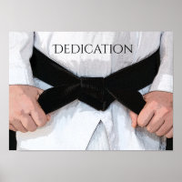 Martial Arts Black Belt Dedication Motivational