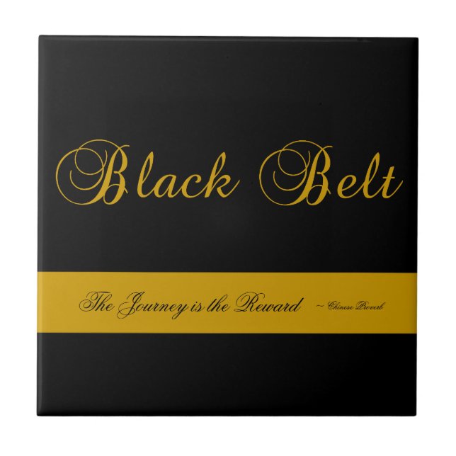 Martial Arts Black Belt Journey Tile (Front)