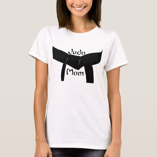 Martial Arts Black Belt Judo Mum T-Shirt (Front)