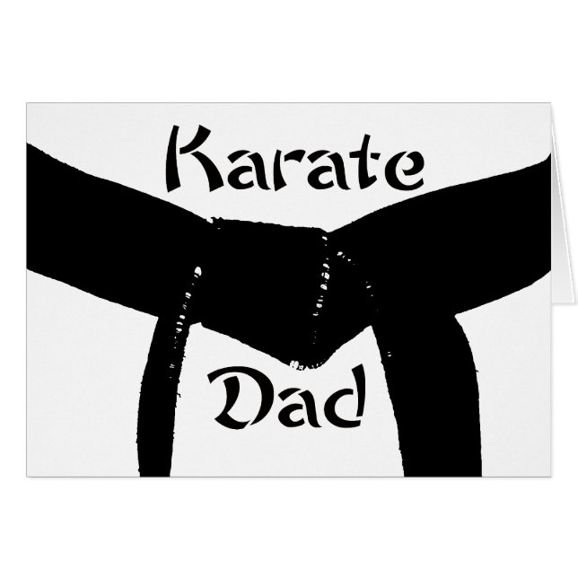 Martial Arts Black Belt Karate Dad (Front Horizontal)