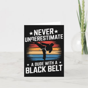 Martial Arts Black Belt Karate Jiu Jitsu Taekwondo Card