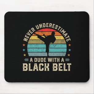 Martial Arts Black Belt Karate Jiu Jitsu Taekwondo Mouse Pad
