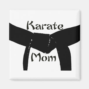 Martial Arts Black Belt Karate Mum Magnet