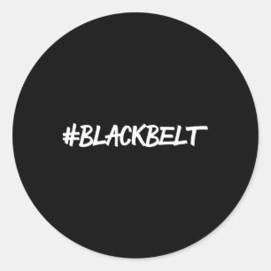 Martial Arts Black Belt Kid Karate T Shirt Classic Round Sticker