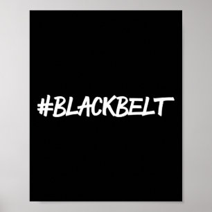 Martial Arts Black Belt Kid Karate T Shirt  Poster