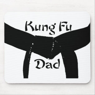 Martial Arts Black Belt Kung Fu Dad Mouse Pad