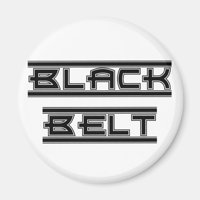 Martial Arts Black Belt Magnet (Front)