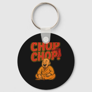 Martial Arts Boxing Humour Chop Chop Cartoon Pries Key Ring