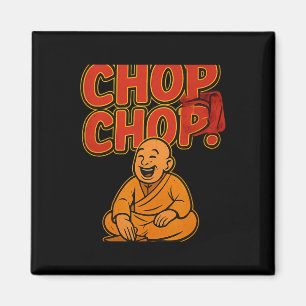 Martial Arts Boxing Humour Chop Chop Cartoon Pries Magnet