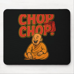 Martial Arts Boxing Humour Chop Chop Cartoon Pries Mouse Pad