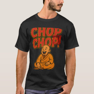 Martial Arts Boxing Humour Chop Chop Cartoon Pries T-Shirt