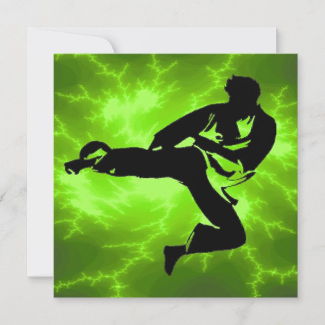 Martial Arts Boys Birthday Party Invitation (Front)