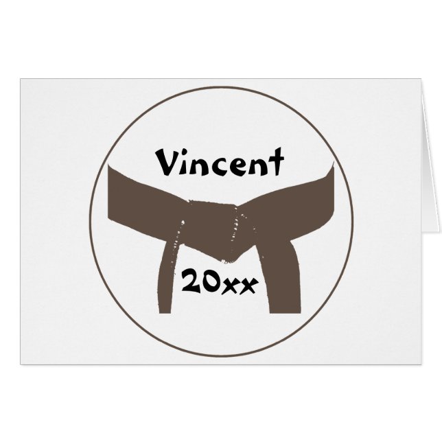 Martial Arts Brown Belt (Front Horizontal)
