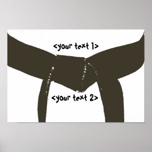 Martial Arts Brown Belt Poster