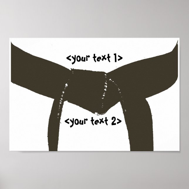 Martial Arts Brown Belt Poster (Front)