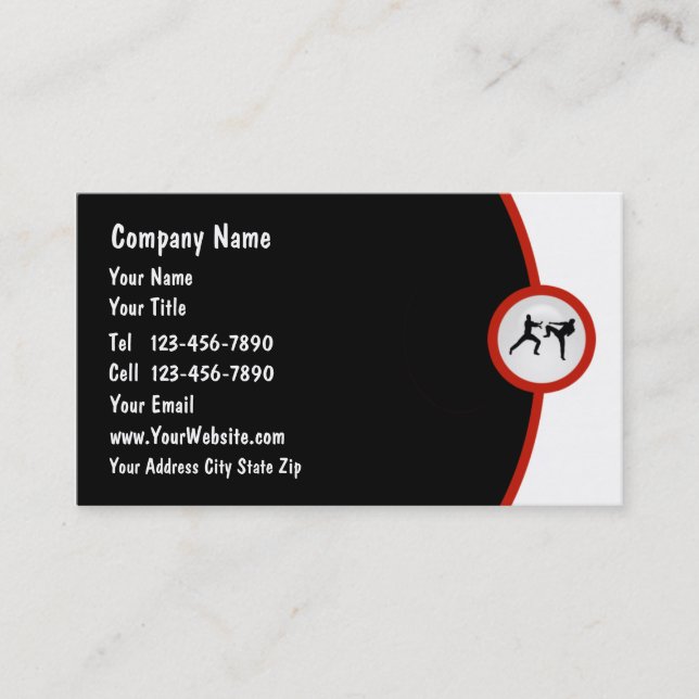Martial Arts Business Card (Front)