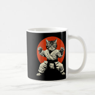 Martial Arts Cat Karate Judo Japanese Flag Funny J Coffee Mug