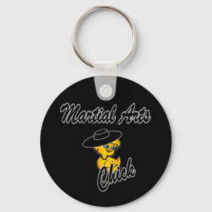 Martial Arts Chick #4 Key Ring