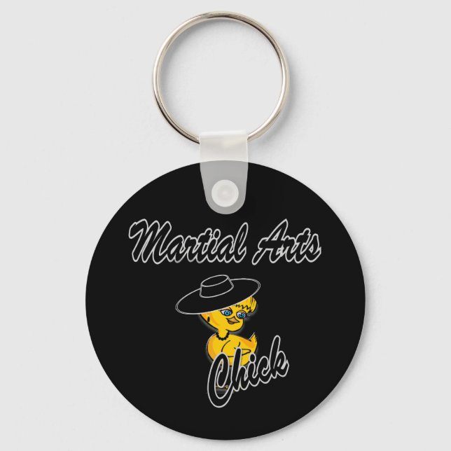 Martial Arts Chick #4 Key Ring (Front)