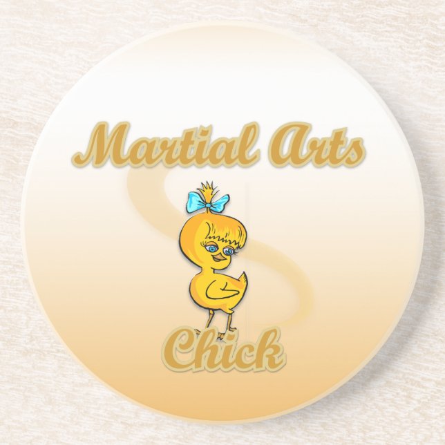 Martial Arts Chick  Coaster (Front)