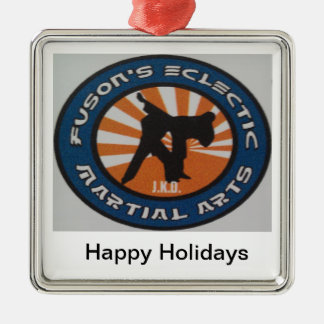 Martial Arts Christmas Holiday Ornamnet Metal Tree Decoration
