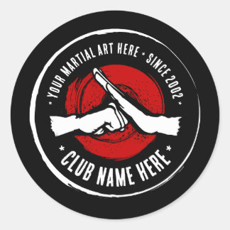 Martial Arts Club Classic Round Sticker