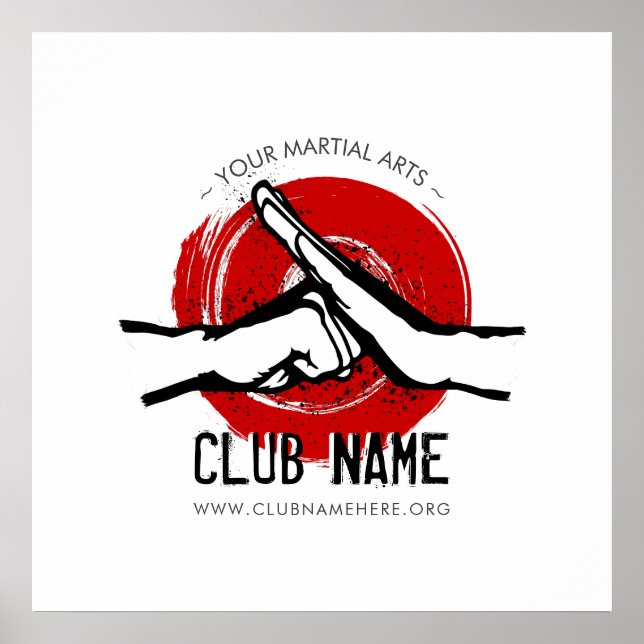 Martial Arts Club Poster (Front)