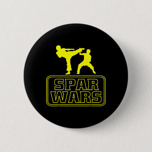 Martial Arts Cool Taekwondo Funny Shirt 6 Cm Round Badge