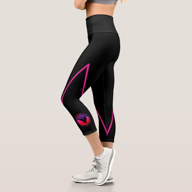 Martial Arts Core Values - Karate Capri Leggings (Left)