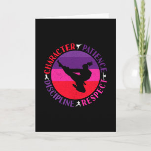 Martial Arts Core Values - Karate Card