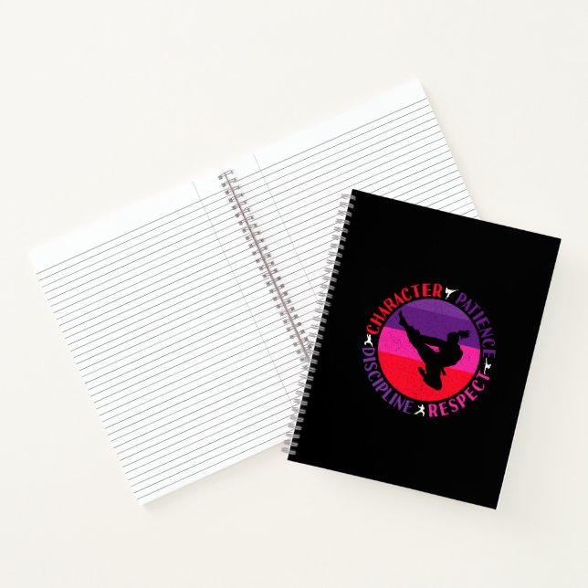 Martial Arts Core Values - Karate Notebook (Inside)