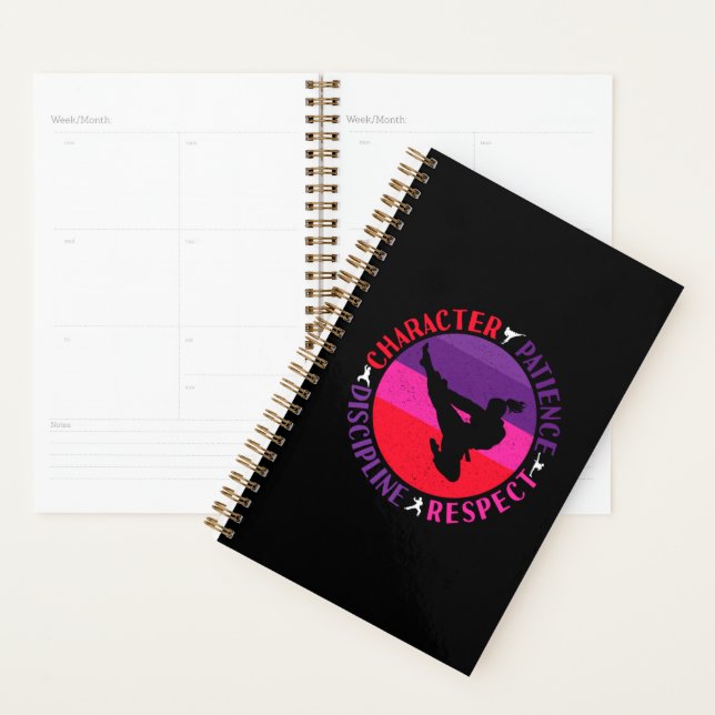 Martial Arts Core Values - Karate Planner (Display)