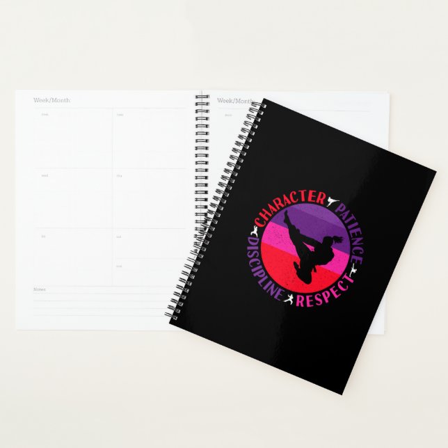 Martial Arts Core Values - Karate Planner (Display)