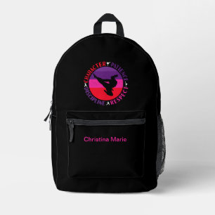 Martial Arts Core Values - Karate Printed Backpack