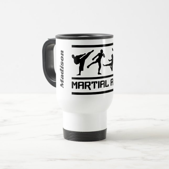Martial Arts custom name mugs (Front Left)