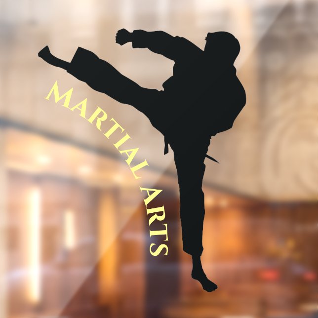 Martial Arts Design Window Cling (Sheet 2)