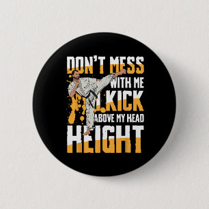 Martial Arts Enthusiasts Karate 6 Cm Round Badge