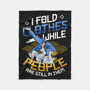 Martial Arts Fighter Judo Karate Brazilian Fleece Blanket