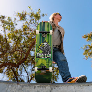 Martial Arts Fighter Panda Bamboo Jungle Skateboard