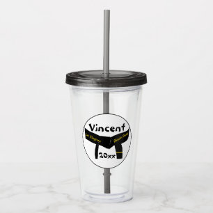 Martial Arts First Degree Black Belt Acrylic Tumbler
