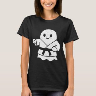 Martial Arts Ghost Funny Halloween Boo Jitsu MMA T-Shirt